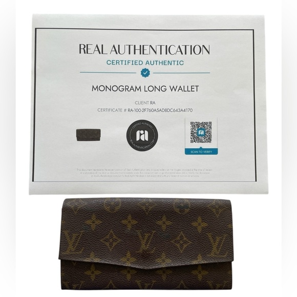 Louis Vuitton Classic Brown Monogram Wallet w COA - Picture 2 of 12